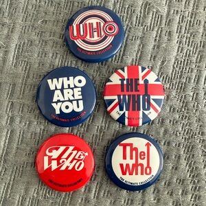 The Who Button Pin Set